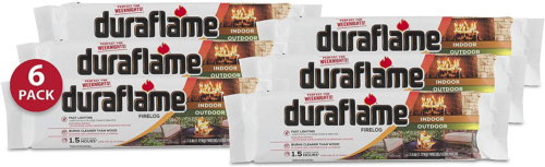 Duraflame 2.5lb 1.5-hr Firelog, 6 pack 00625 - Fresh Stock Dated January 2026