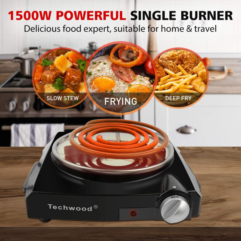 Stainless Steel Stove Portable Durable Electric Coil Burner Cooking Accessories - Fresh Stock Dated February 2026