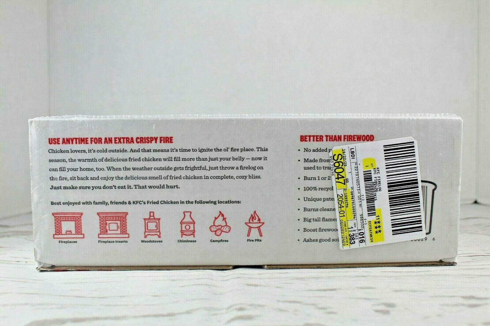 KFC Limited Edition 11 Herbs & Spices Fire Log by Enviro-Log Firelog New Sealed - Fresh Stock Dated January 2026