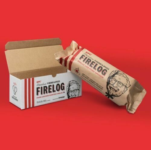 X 6  KFC Limited-Edition 11 Herbs & Spices Firelog by Enviro-Log - FREE SHIPPING - Fresh Stock Dated December 2025