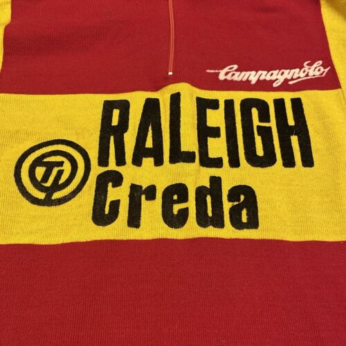 Vintage Campagnolo Cycling Jersey TI Raleigh Creda Belgium Size 1 Polyacrylic - Fresh Stock Dated December 2025