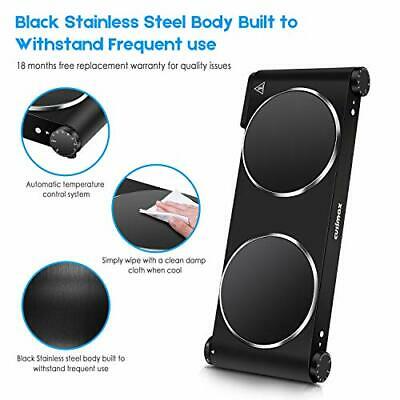 Portable Electric Stove, 1800W Infrared Double Burner Heat-up In Double burner - Fresh Stock Dated January 2026