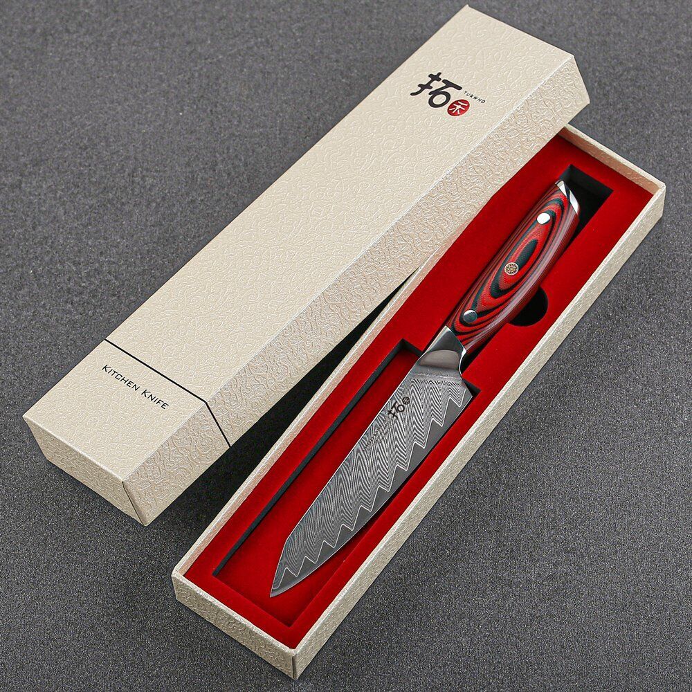 TURWHO 5inch Utility Knife Japanese VG10 Damascus Steel Knife Chef Kitchen Knife - Fresh Stock Dated January 2026