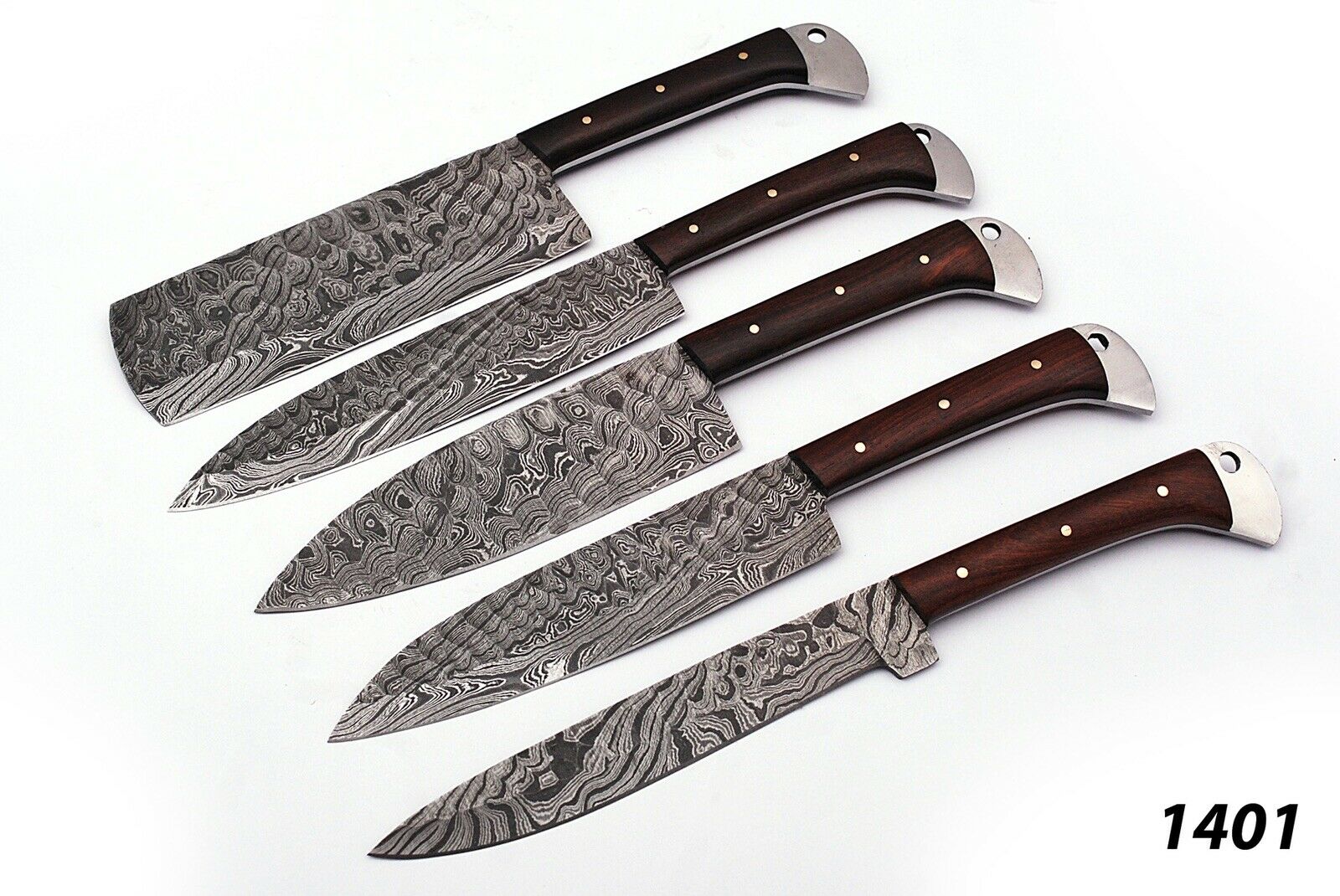 CUSTOM HANDMADE FORGED DAMASCUS STEEL CHEF KNIFE KITCHEN KNIES SET - Fresh Stock Dated January 2026