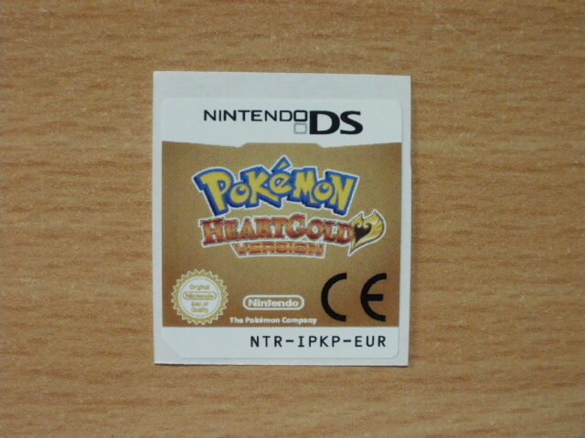 Nintendo DS Pokemon SoulSilver + HeartGold Replacement Label Decal Sticker - Fresh Stock Dated February 2026