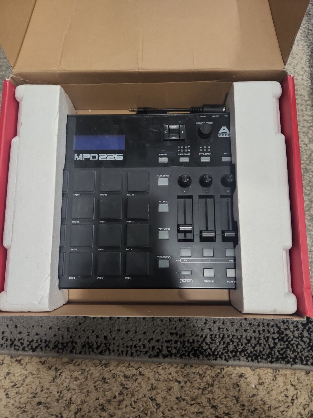 Akai Professional MPD226 Midi Pad Controller with 16 MPC Pads - Fresh Stock Dated December 2025