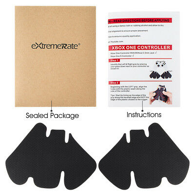 Black Anti-skid Left Right Grips Decal Skin for Xbox One & S Controller Sticker - Fresh Stock Dated February 2026