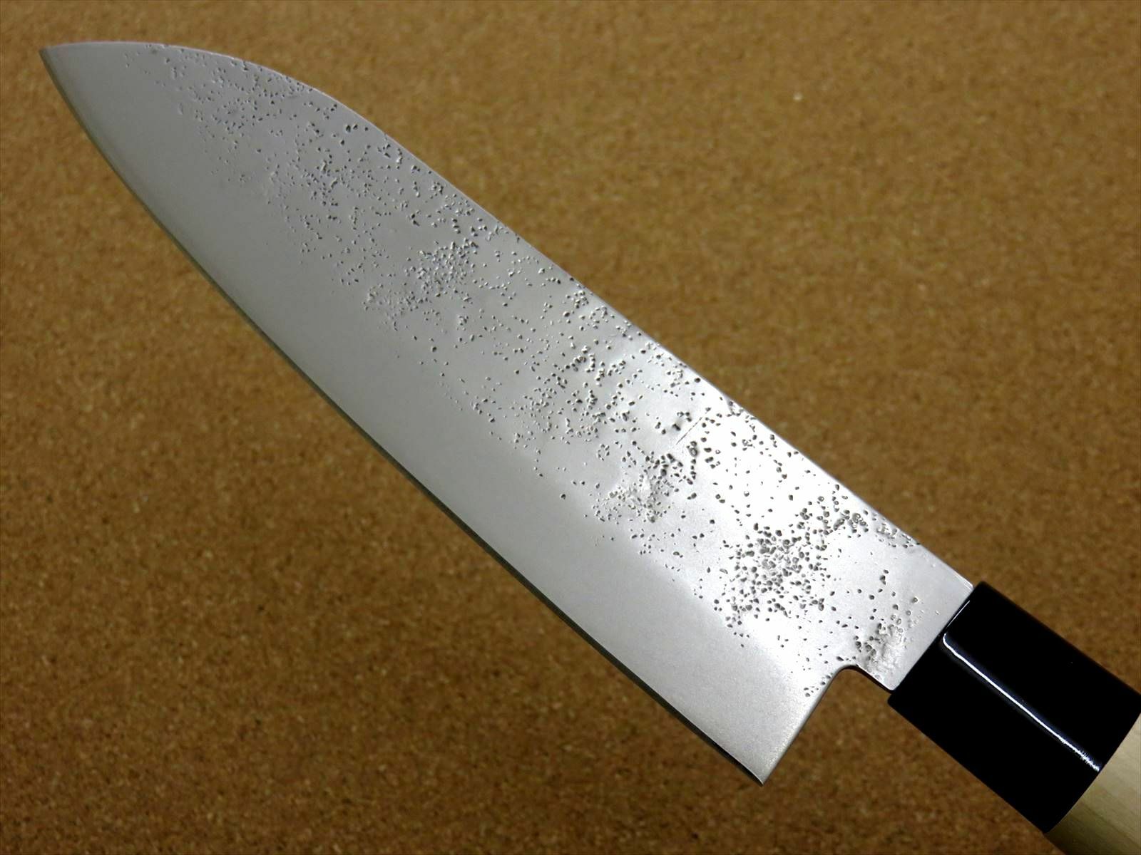 Japanese Masamune Kitchen Santoku Knife 170mm 7 inch Nashiji blade SEKI JAPAN - Fresh Stock Dated January 2026
