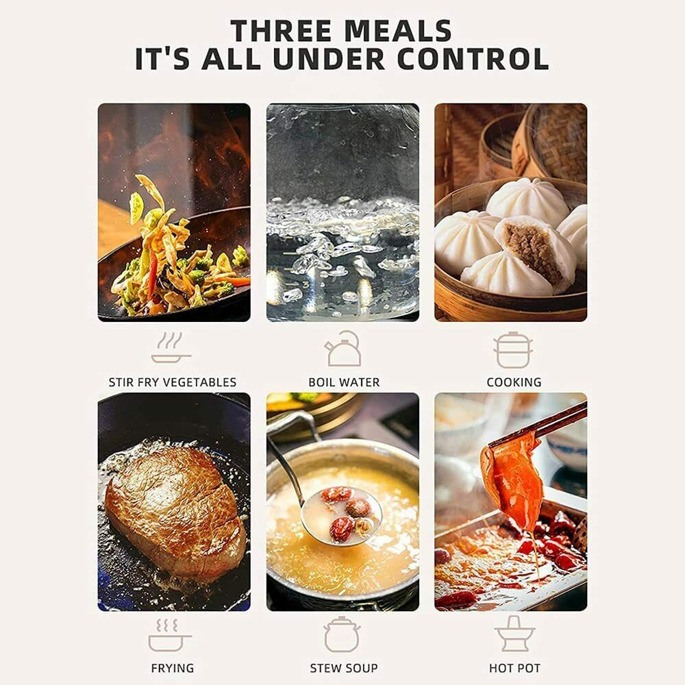 Portable Kitchen Electric Induction Cooktop 2200W Stove Hotplate Cooker US Stock - Fresh Stock Dated February 2026