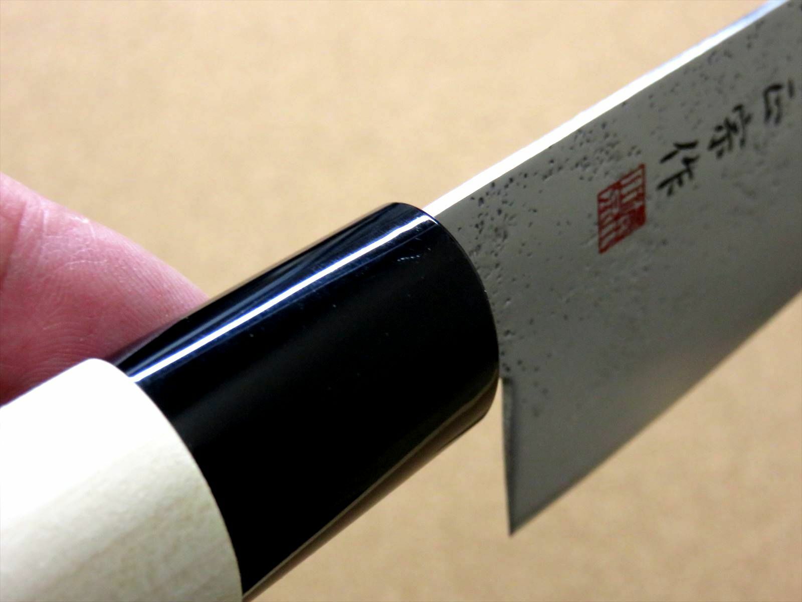 Japanese Masamune Kitchen Santoku Knife 170mm 7 inch Nashiji blade SEKI JAPAN - Fresh Stock Dated January 2026