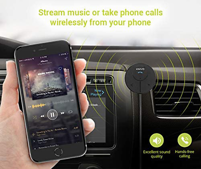 Kinivo BTC480 Hands-Free Car Kit (For Cars With 3.5mm Aux Input, Magnetic Mount - Fresh Stock Dated December 2025