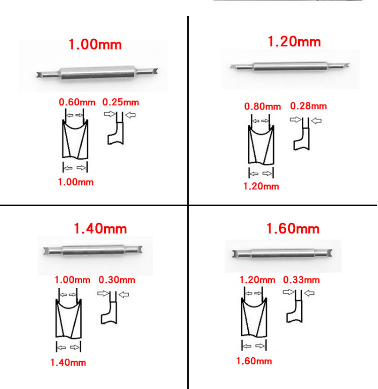 ND6825 Watch Bracelet Spring Bar Plier Band Remover Tool 1.0mm 1.2mm 1.4mm 1.6mm - Fresh Stock Dated December 2025
