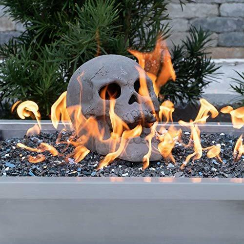 Regal Flame Human Skull Ceramic Wood Large Gas Fireplace Logs Logs for All Ty... - Fresh Stock Dated January 2026