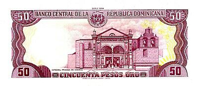 Dominican Rep … P-135 … 50 Pesos … 1994 ... ch*UNC*. - Fresh Stock Dated December 2025