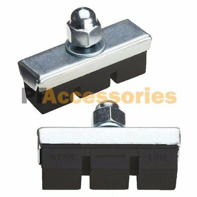 20 Pcs 10 Pairs High Grade Cycling Bicycle Bike Bolt On Brake Pads 40mm Rubber - Fresh Stock Dated December 2025