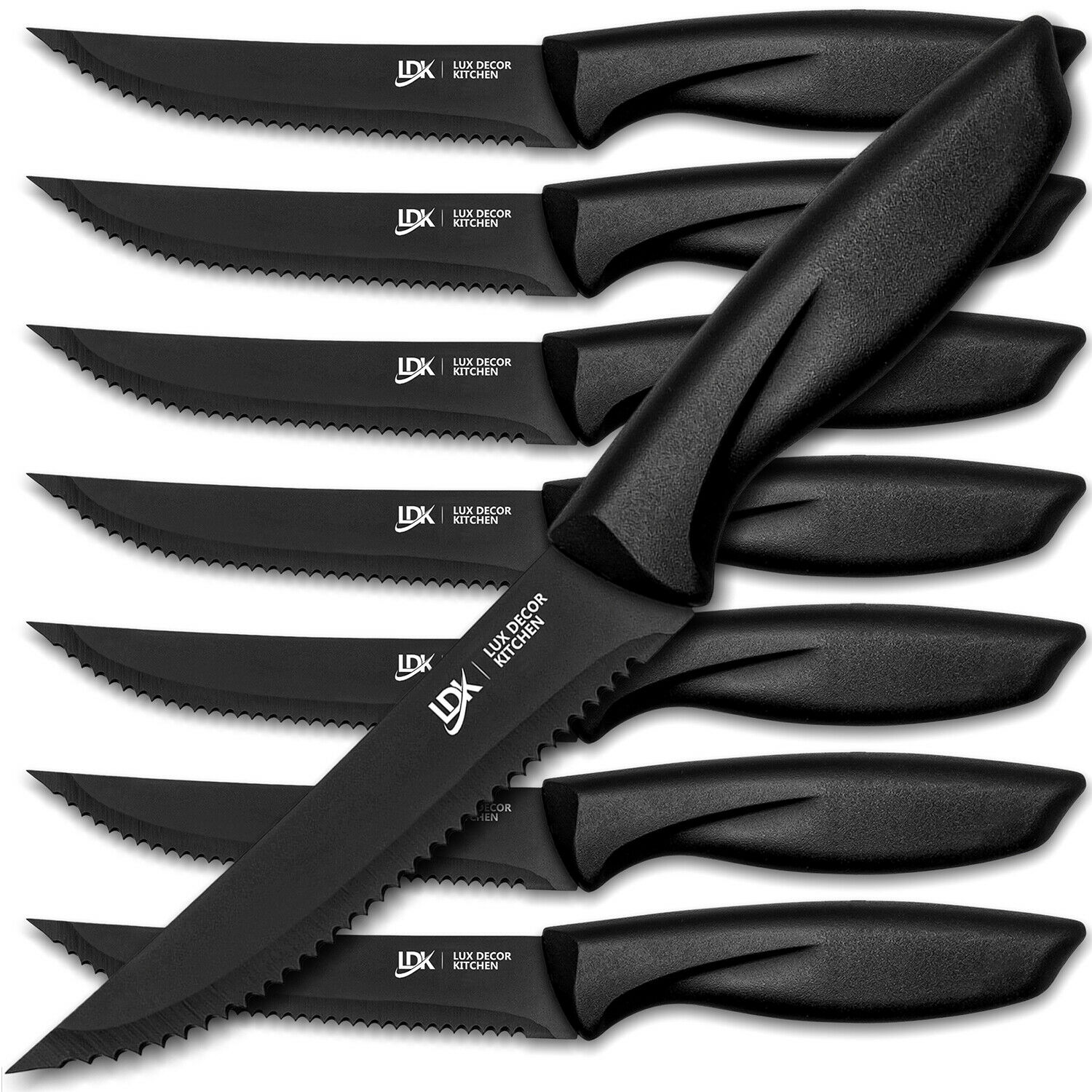 Steak Knife Set Stainless Steel Chef Cutlery Bread Pizza Knives Kitchen Tool - Fresh Stock Dated January 2026