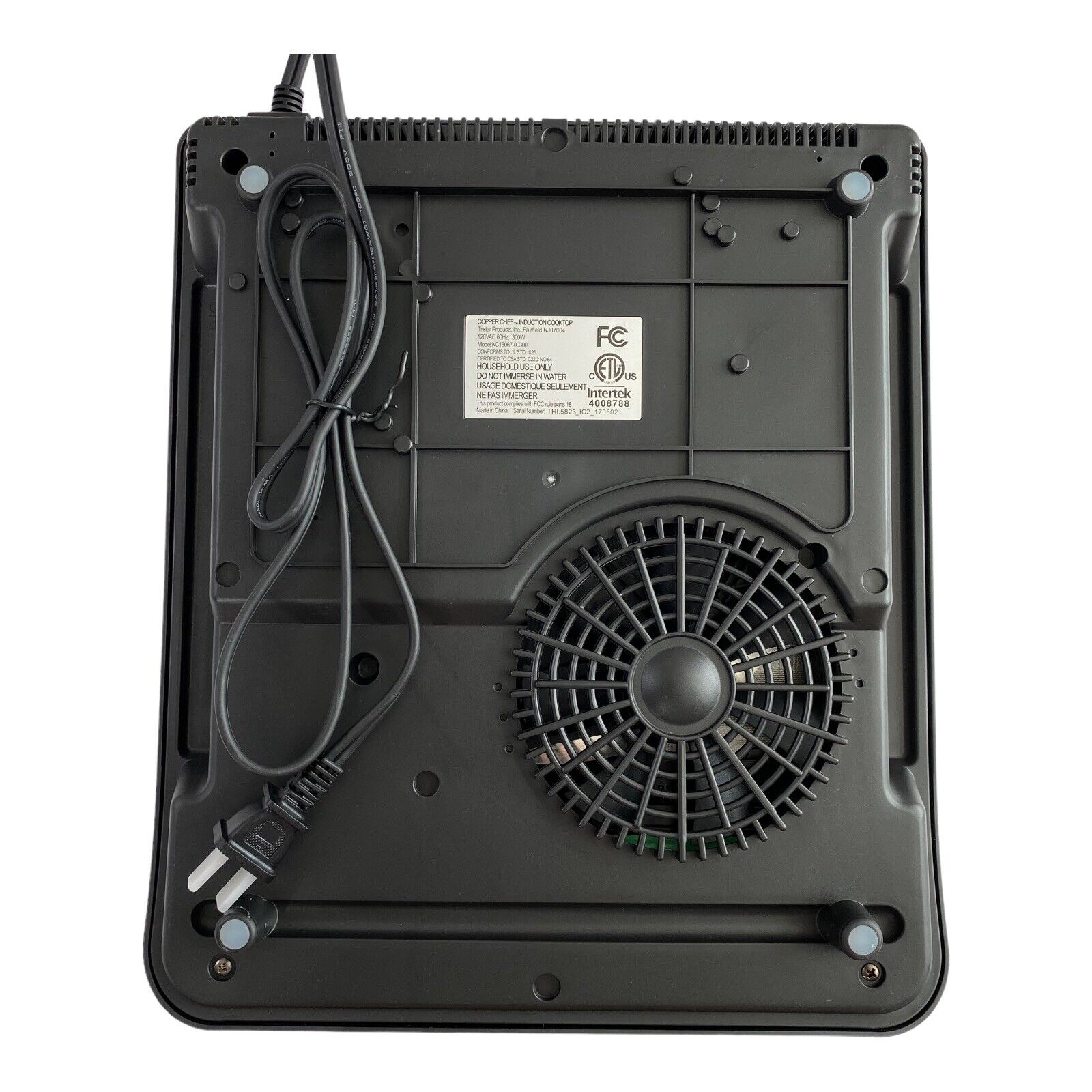 Copper Chef Induction Cooktop 1300 Watts KC16067-00300 Black RV Van Camper NWOB - Fresh Stock Dated February 2026