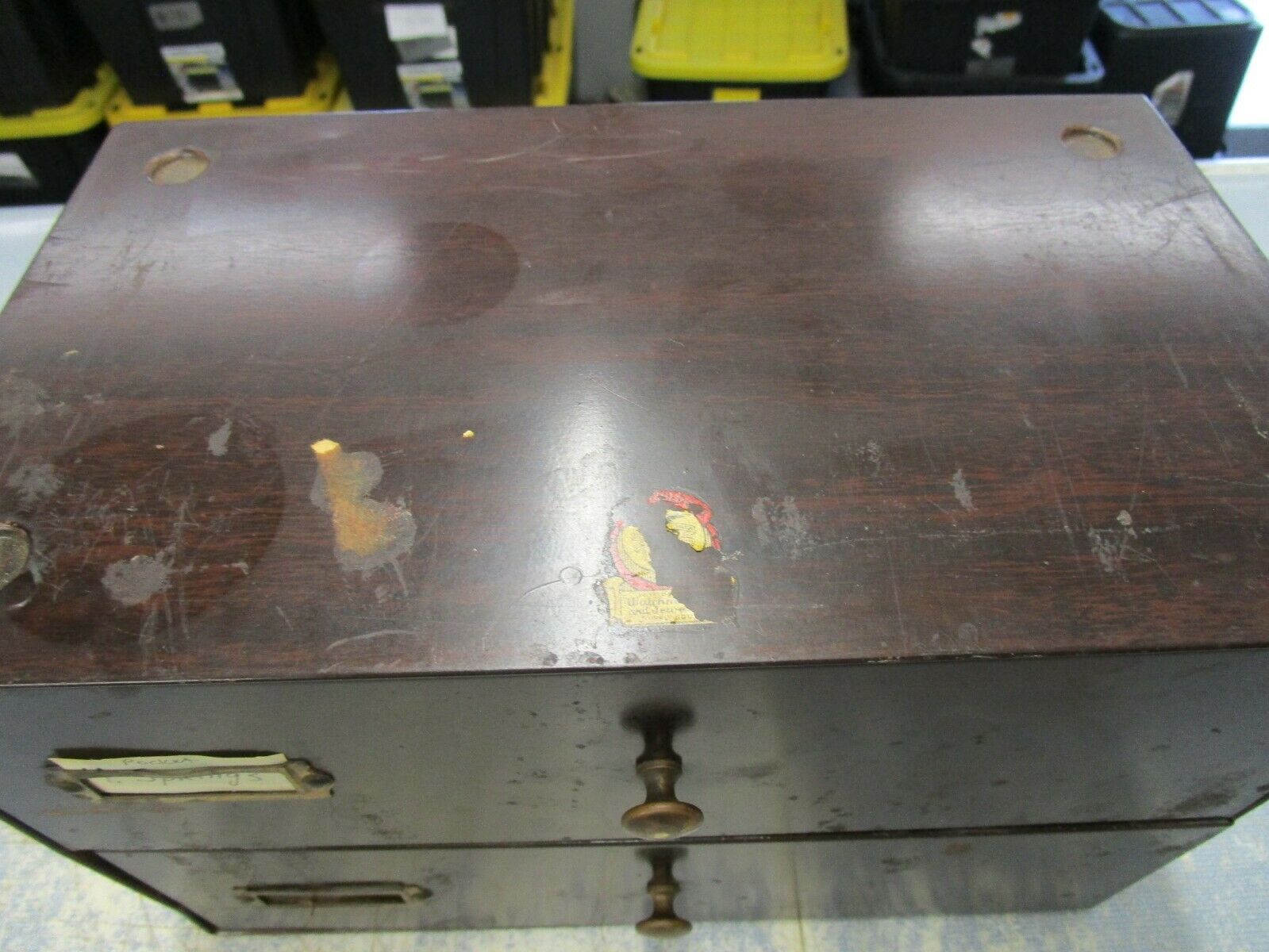 Vintage Swartchild 2 Drawer Metal Watch Parts Cabinet Watchmaker Repair Parts - Fresh Stock Dated December 2025