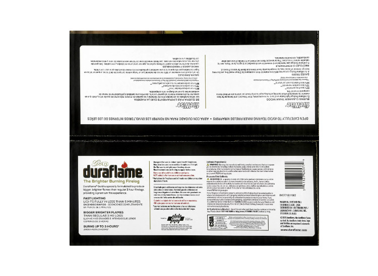 Duraflame Fire Logs 6 Pack - 4.5lb Bright Burning 3 Hour Burn Time Fast Lighting - Fresh Stock Dated January 2026