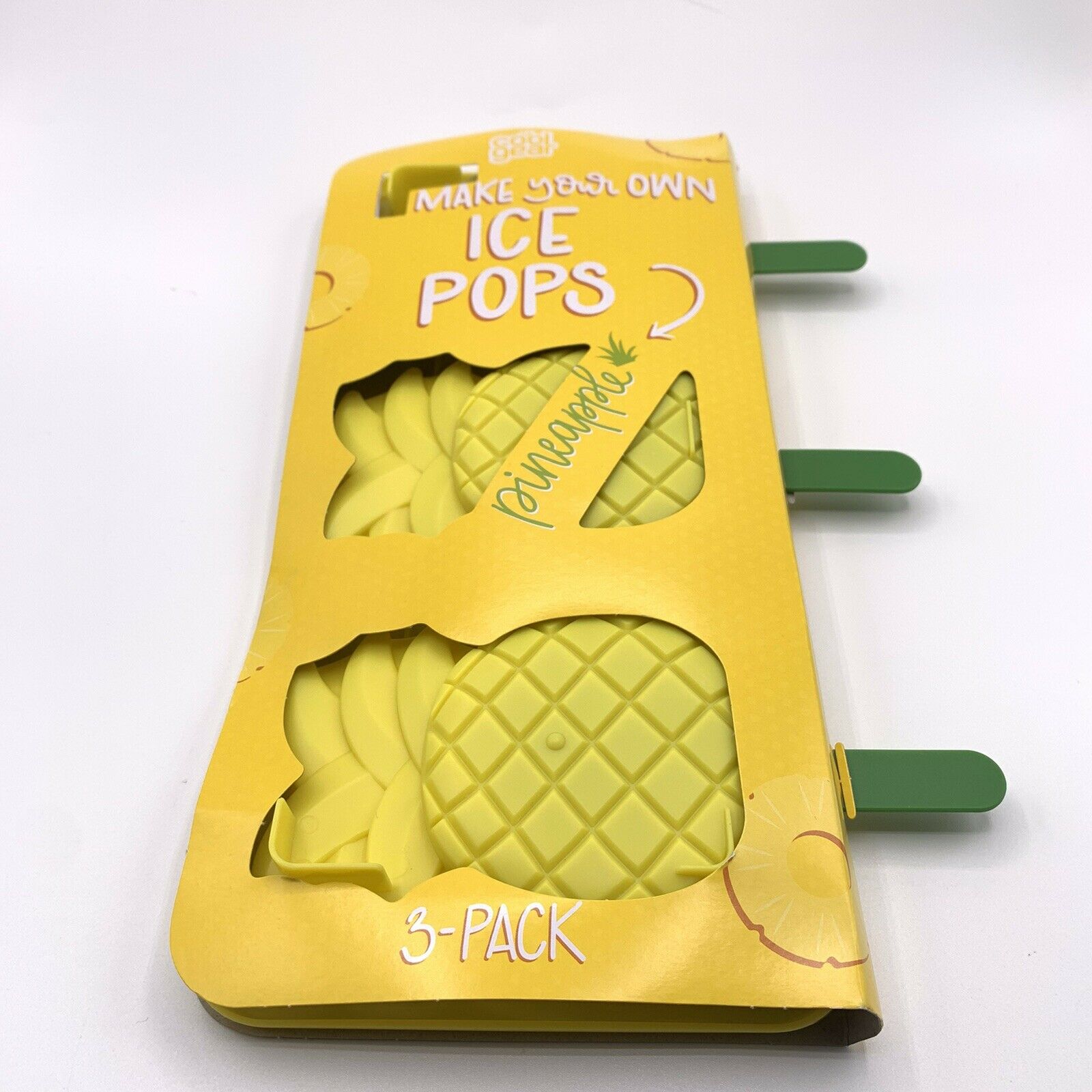 2 Packs Of Cool Gear Make Your Own Ice Pops Pineapple Mold - Fresh Stock Dated February 2026