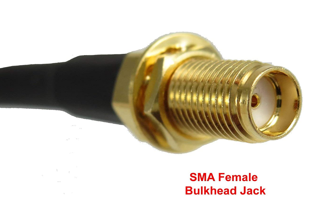 50 ft Low-Loss Coax Extension Cable 50 Ohm - SMA Male to SMA Female - Antenna... - Fresh Stock Dated December 2025