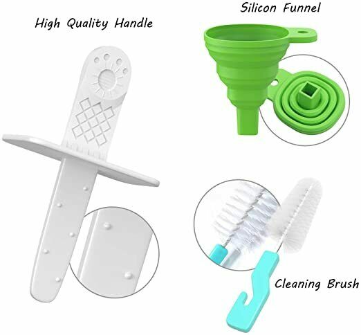 Popsicle Molds,6 Pieces Silicone Popsicle Molds DIY Reusable Ice Pop Mold(Green) - Fresh Stock Dated February 2026