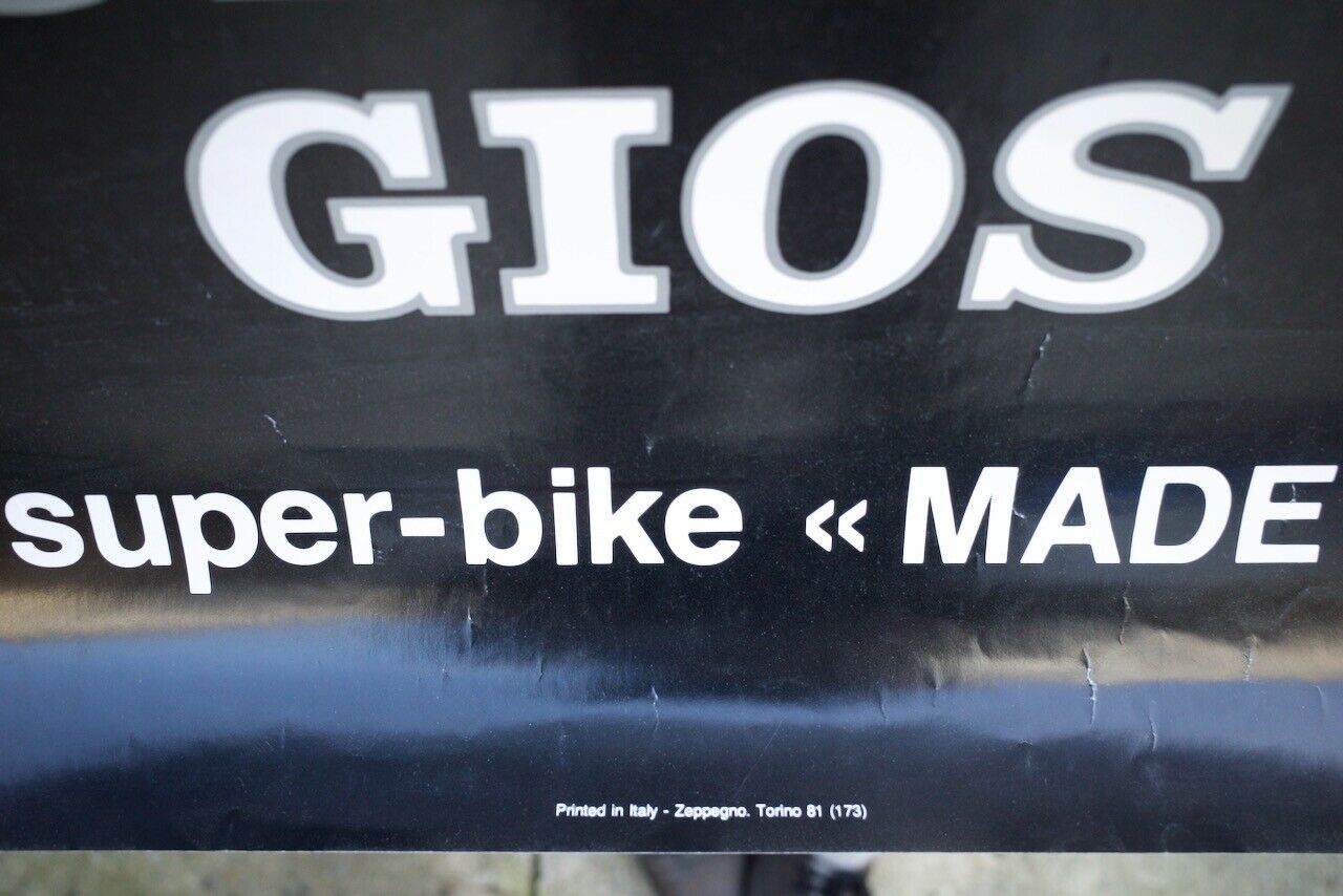 Alfons De Wolf Gios Aerodynamic Super Bike Made in Italy vintage poster - Fresh Stock Dated December 2025