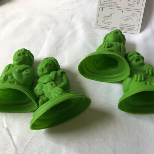 Tovolo Zombies Ice Pop Molds Flexible Silicone Easily-Removable Molds - Fresh Stock Dated February 2026