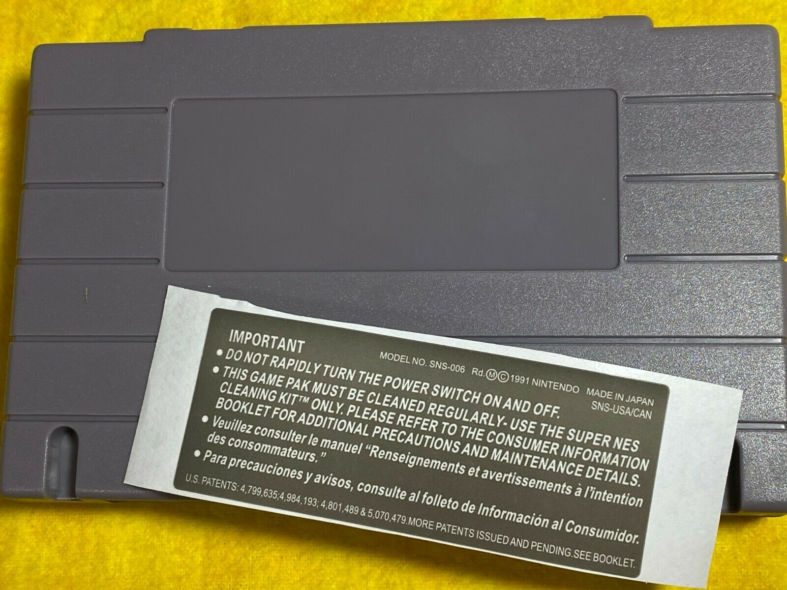 3 X SNES Back Labels Replacement  for Game Cartridge  Precut  Super Nintendo !!! - Fresh Stock Dated December 2025