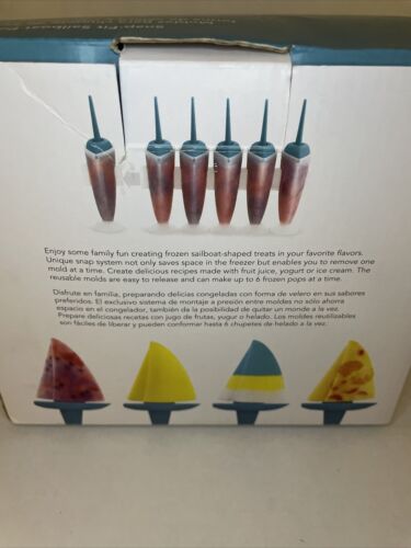 Cuisipro Snap-Fit Sailboat Pop Molds 6 | BPA Free | Frozen Popsicle Mold - Fresh Stock Dated February 2026