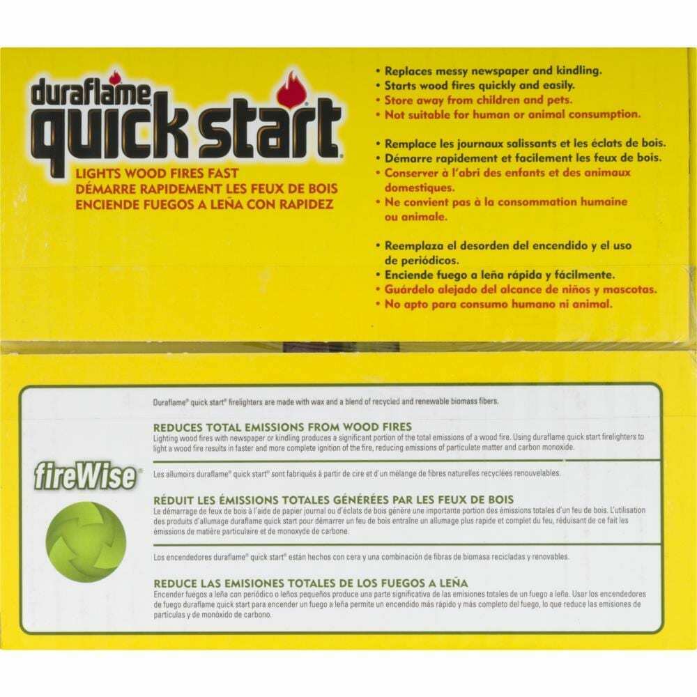 Duraflame Quick Start 1.125 lb Firestarter Break-Apart Indoor Outdoor (40-Pack) - Fresh Stock Dated January 2026