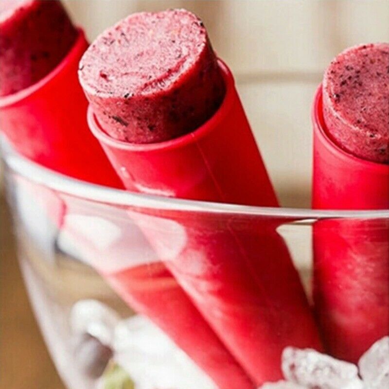 5Pcs/Lot Summer Popsicle Frozen Ice Cream Maker Silicone Pop  Mold Kitchen Tool - Fresh Stock Dated February 2026