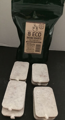 Eco Squares Fire Starters Lighter for Charcoal Grill Fireplace,Campfire, Matches - Fresh Stock Dated December 2025