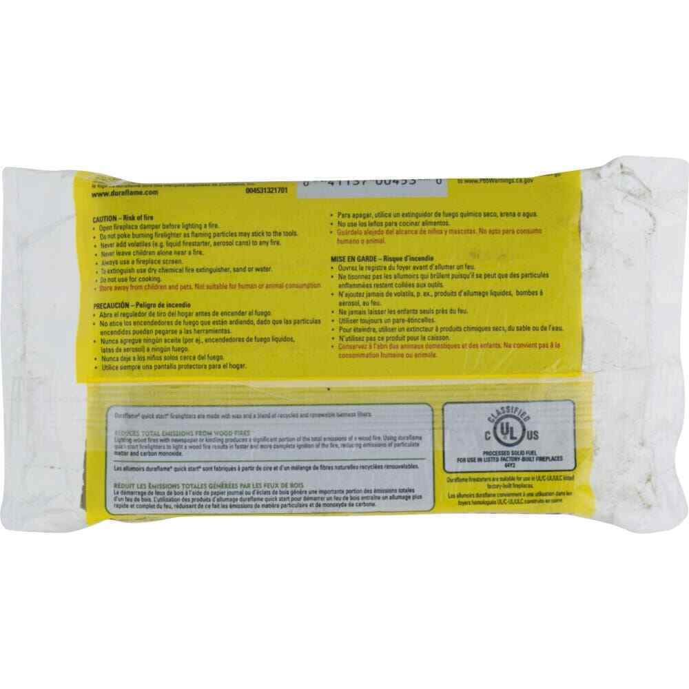 Duraflame Quick Start 1.125 lb Firestarter Break-Apart Indoor Outdoor (40-Pack) - Fresh Stock Dated January 2026