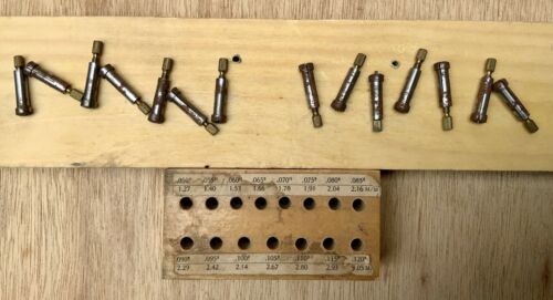 Vintage Set of Jewel Chucks - Collets, Thumb Screw Adjustable Watchmakers Tool! - Fresh Stock Dated December 2025