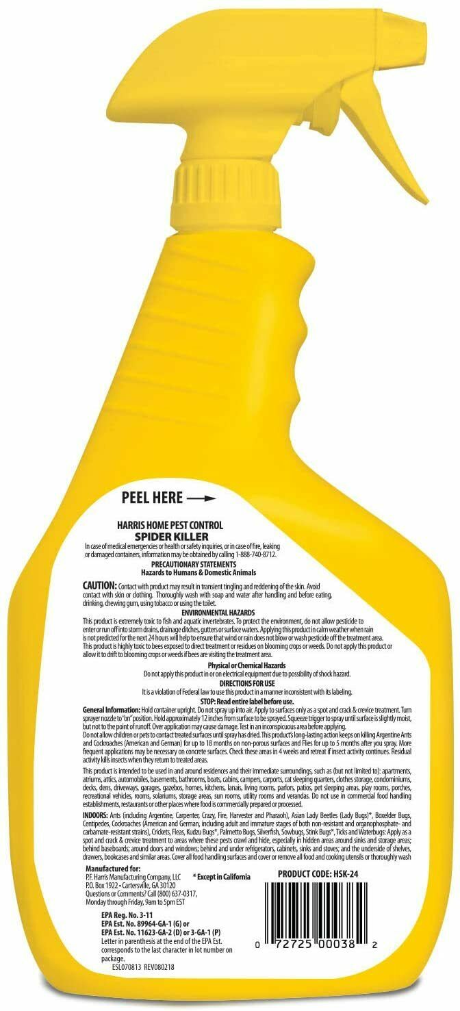 Harris Spider Killer, 32oz Spray New - Fresh Stock Dated February 2026