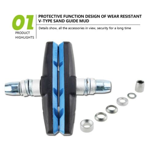 2PCS Bicycle Brake Pads Bike V Brake Holder Pads Shoes Blocks Friction Rim Brake - Fresh Stock Dated December 2025