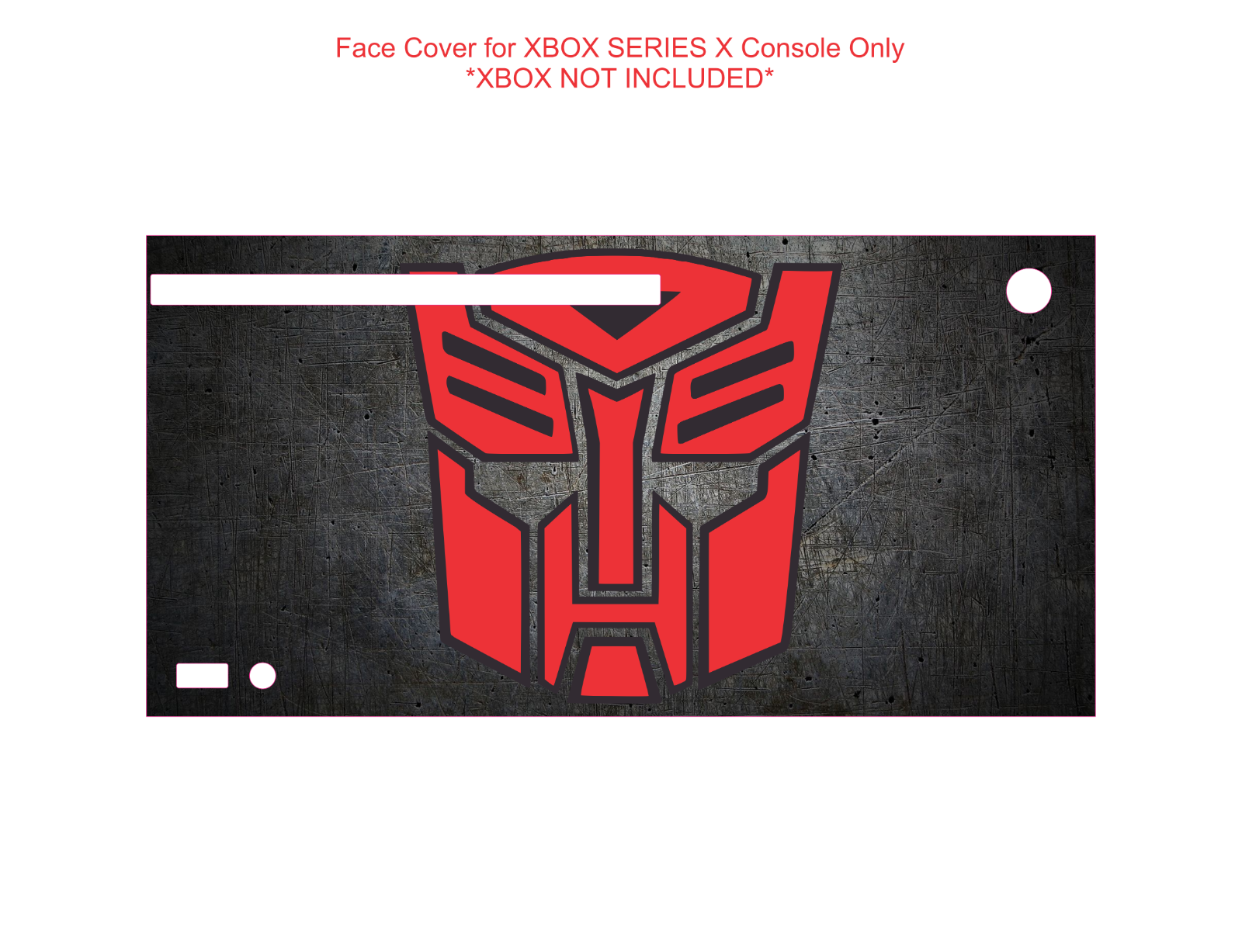Wrap Skin Decal For XBOX SERIES X CONSOLE Transformers Autobot Prime Distressed - Fresh Stock Dated February 2026