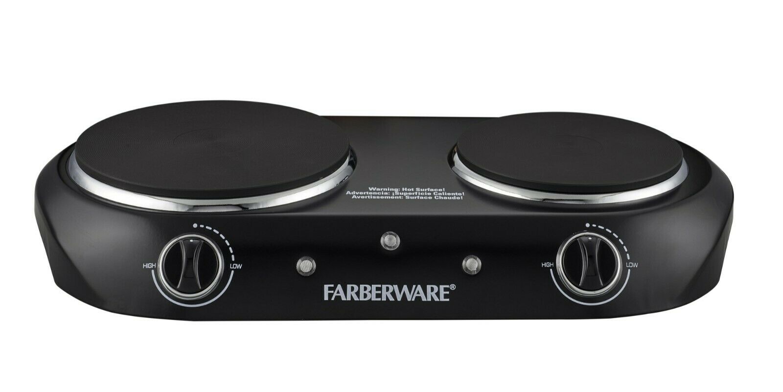 Farberware Royalty 1800 W Double Burner Black Electric Cooktop, 1 Each - Fresh Stock Dated February 2026