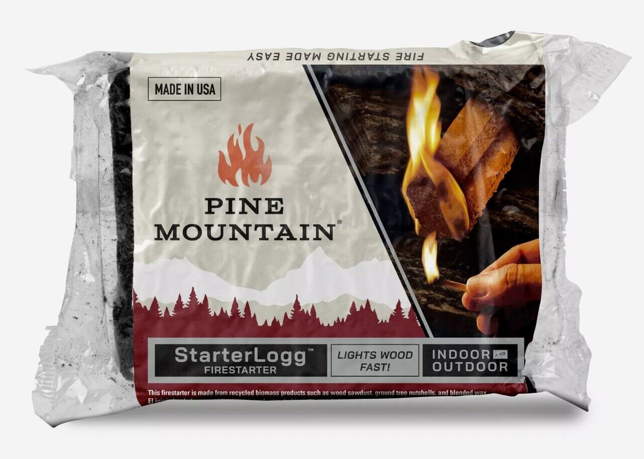 4 Pack Pine Mountain StarterLogg Fire Starters, 24 Starts - Fresh Stock Dated January 2026
