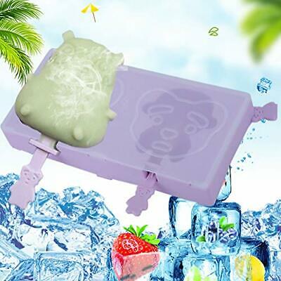 Silicone Popsicle Molds, Cute Monkey Pattern Lovely Ice Pop Mold Frozen Lolly - Fresh Stock Dated February 2026