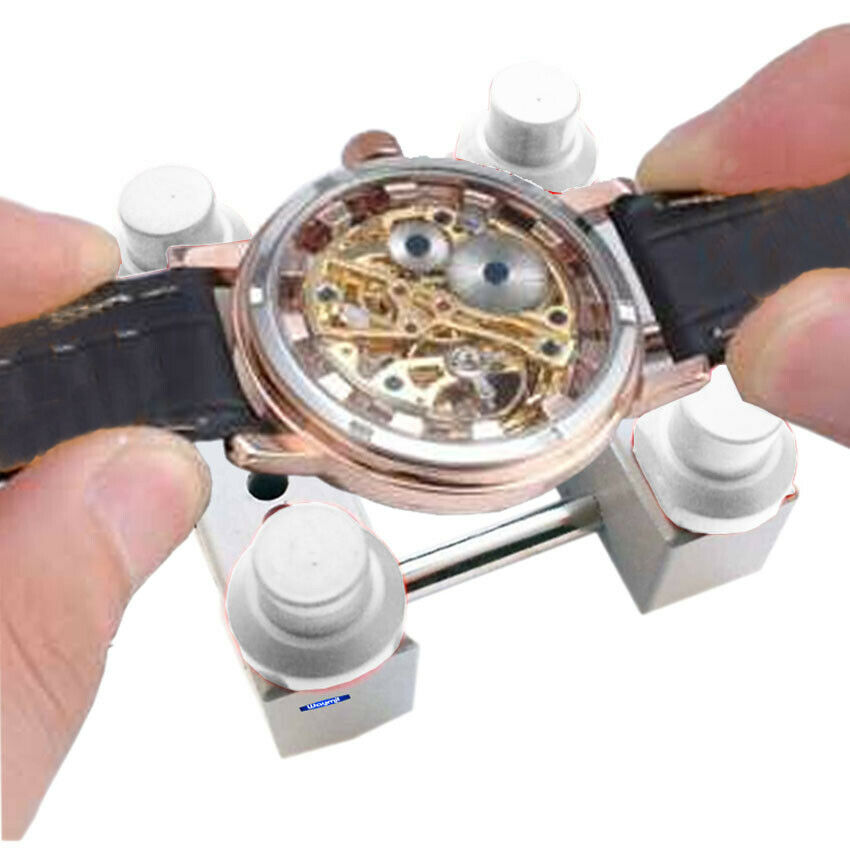 Jumbo Aluminum Vice/Case Holder with 4 Pins Watch and jewelry makers Adjust - Fresh Stock Dated December 2025