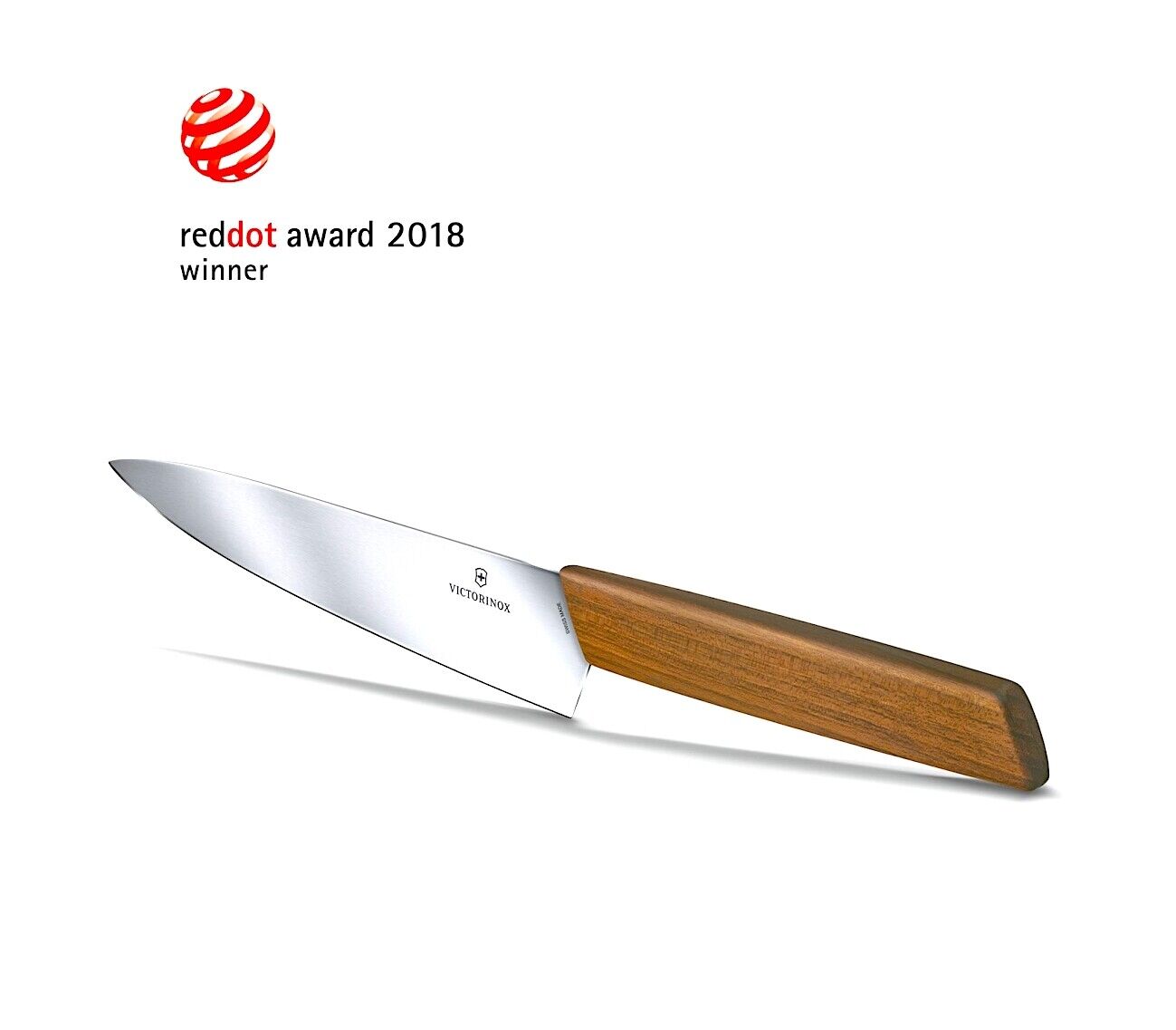 Victorinox Swiss Modern Kitchen Knife Block Set In Stainless & Walnut 6 Pieces - Fresh Stock Dated February 2026