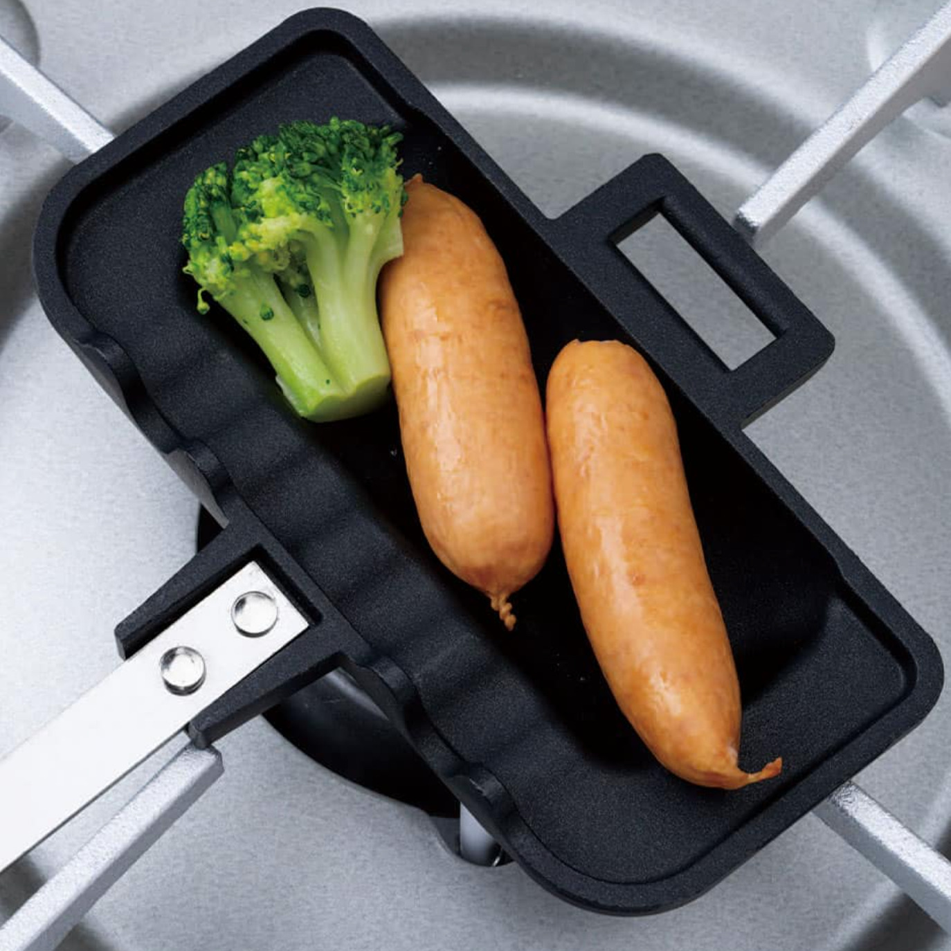 Tsubame Sanjo Kitchen 4W1H Hot Sand Solo Hot Sandwich Maker Black x Silver - Fresh Stock Dated January 2026