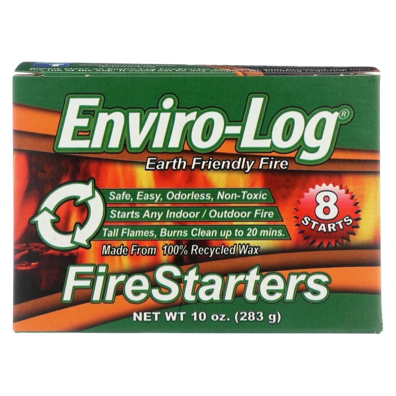 Enviro-Log Firestarter 8 Count, 10 Oz, Safe, Easy, Non-toxic - Fresh Stock Dated January 2026