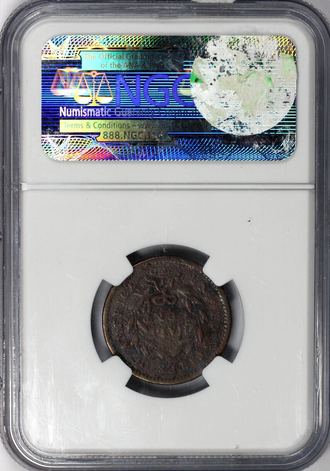 1794 1/2c C-6a Low Relief Liberty Cap Half Cent NGC VG DETAILS CORROSION - Fresh Stock Dated December 2025
