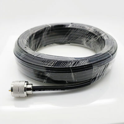 UHF Male (Plug) to UHF Male (Plug) RG58 Cable Assembly, 432 inch (36 ft) - Fresh Stock Dated December 2025