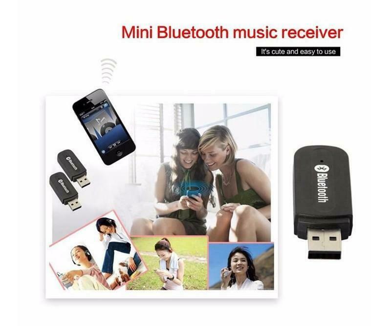 USB Wireless Bluetooth Receiver 3.5mm AUX Audio Stereo Music Home Car Adapter - Fresh Stock Dated December 2025