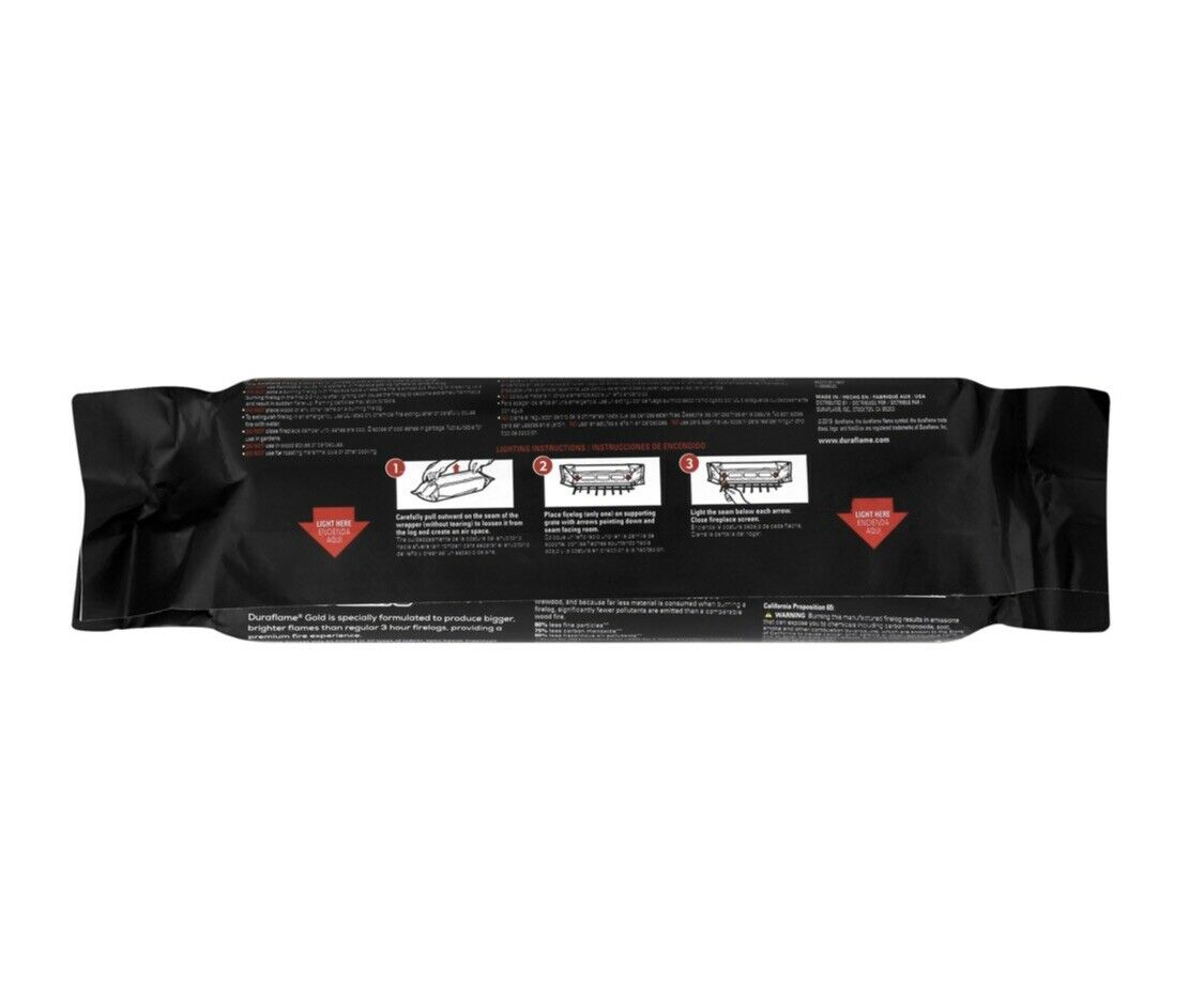 Duraflame Gold Ultra Premium 4.5lb Firelogs, 6-Pack Case, 3 Hour Burn - Fresh Stock Dated January 2026