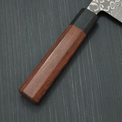 Japanese Yoshimi Kato Super Gold 2 SG2 Black Damascus Nakiri Kitchen Knife Japan - Fresh Stock Dated January 2026